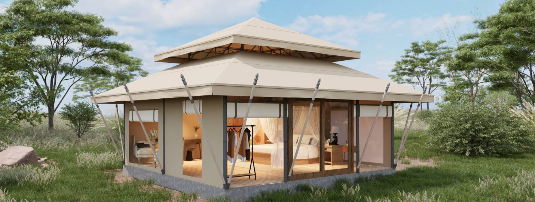 青岛户外野奢帐篷